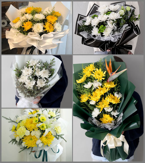 江苏南通如东市双甸镇石甸社区白事花束代送